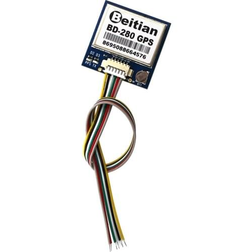 BD280 GPS Module GPS+GLONASS Dual Mode 5V TTL Tevel 9600Bps NMEA-0183 For Remote Control Toys And Drones