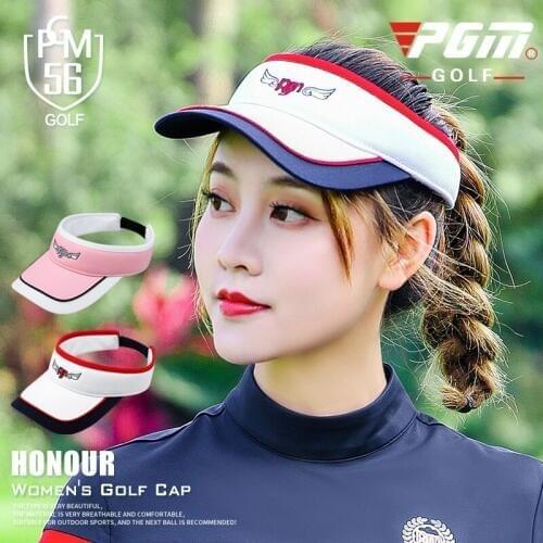 PGM 100% Lady Cap No Top Breathable Hat Thick Sweatband + Moisture Easy To Dry Golf Tennis Basebal Lady Cap