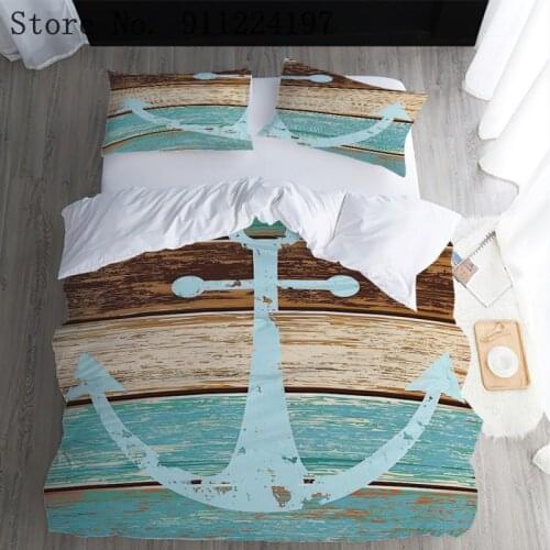 Fishing Boat Bedding Set Bed Cover Bedroom Comforter Sets Three-Piece Set Kids Adults Quilt Cover Sheet Fish Hook Duvet Covers