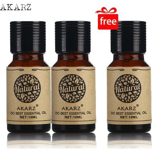 AKARZ Famous brand Best set meal Lily Essential Oil Aromatherapy face body skin care buy 2 get 1