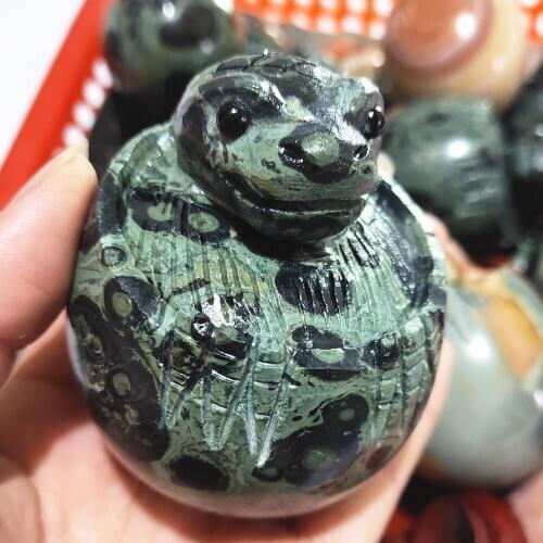 Animal Malachite kambaba crystal Dinosaur baby Natural Ocean jasper Quartz Baby Dino Crystals Healing Gift