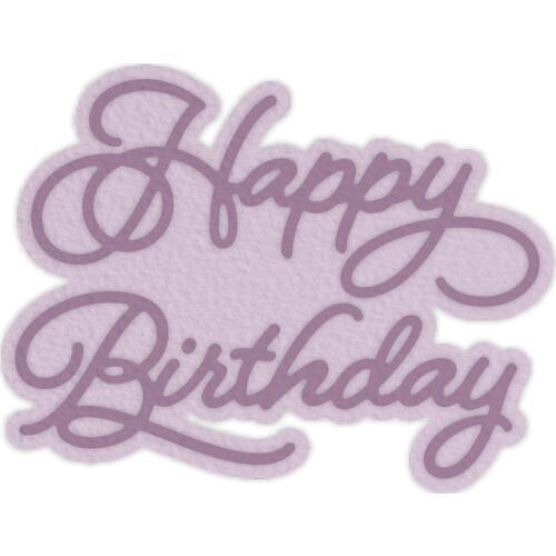 Metal Cutting Dies Stacking Happy Birthday New 2019 for DIY Scrapbooking Embossing Crafts Decoration Cards Making die cut