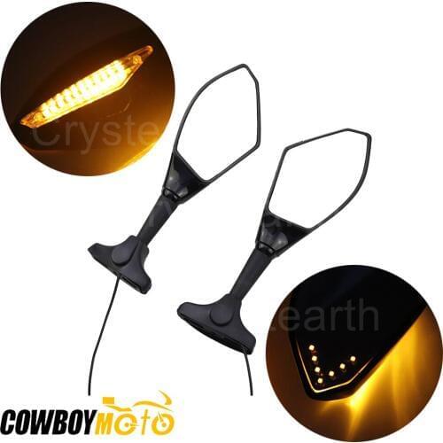 Motorcycle LED Turn Signals Rear View Mirrors For Honda CBR 600 RR F3 F4 2003-2014 CBR1000RR 2004-2007 CBR900/929/954 CBR900RR