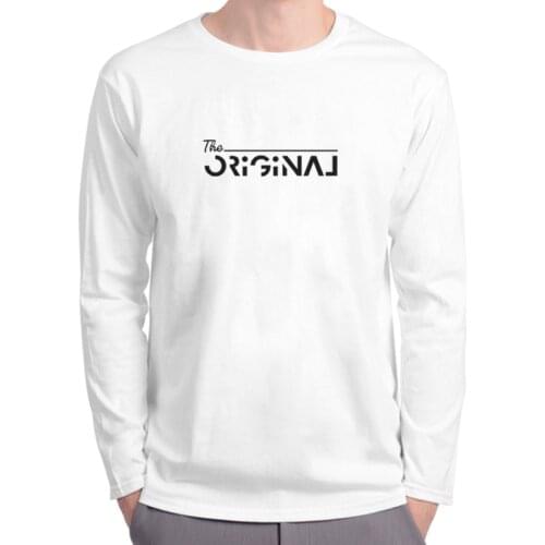 TARCHIA New Men T Shirts Printed Cotton Original Neck Slim Fit Male Fashion T Shirts Long Sleeve Top Tees 2021 Brand