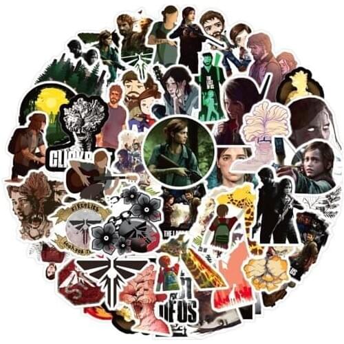 50Pcs Cartoon The last of us Stickers For Motorcycle Skateboard Bike Laptop Phone Suitcase Car