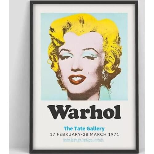 Wall Art Modular Beautiful Cute Warhol Exhibition Canvas Pictures Home Decor Painting Prints Poster Living Room Cuadros Frame