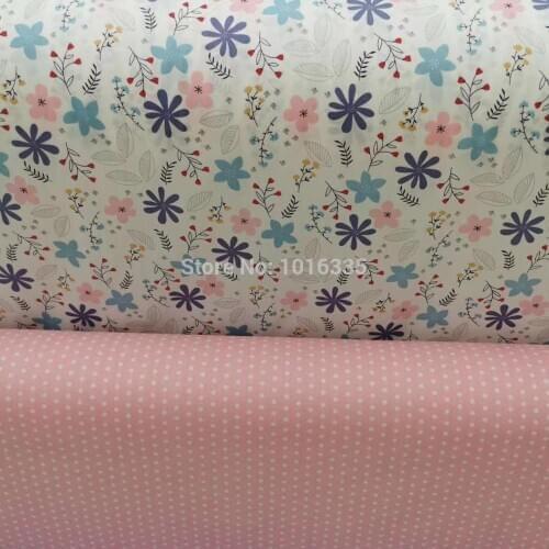 New Arrivals 100% Cotton Twill Fabric DIY Fabric for Baby Quilting Cloth Printed Roes for Sewing Bed Sheet