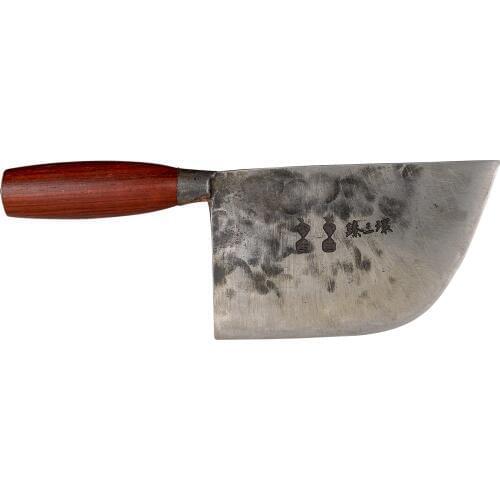 ZhenSanHuan Hand Hammered Forged Chefs Knife Cooks Cleaver Full Tang Carbon Steel- Carving Knife