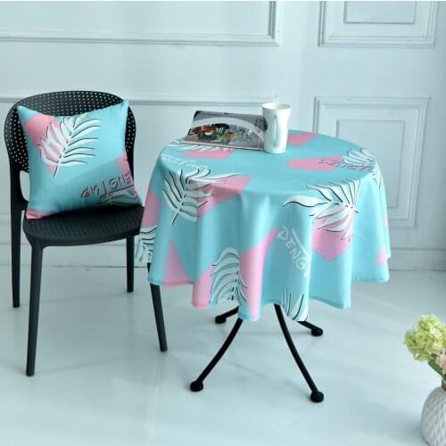 Leave Printing Tablecloths Waterproof Tea Table Cloth Rectangular Dinning Table Decoration Table Cover European Tablecloths