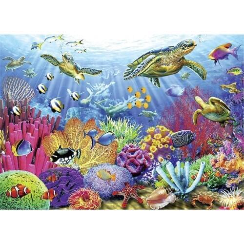 1000pcs Jigsaw Animal Ocean World Puzzle Animal Game Children Baby Early Educational Learning Toys Jigsaw Puzzles For Kids Gifts