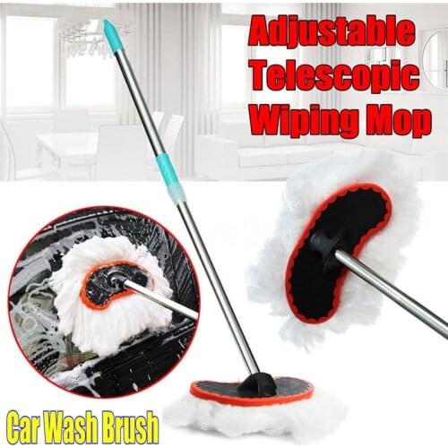 Household Items Cleaning Car Cleaning BrushCar Adjustable Telescopic Wiping Soft Milk Silk Mop Cleaning Wash Brush Tool New