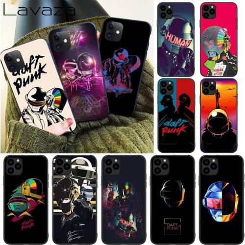 Lavaza Daft Punk Silicone Soft Case for iPhone 12 Mini 11 Pro XS Max XR X 8 7 6 6S Plus 5 5S SE