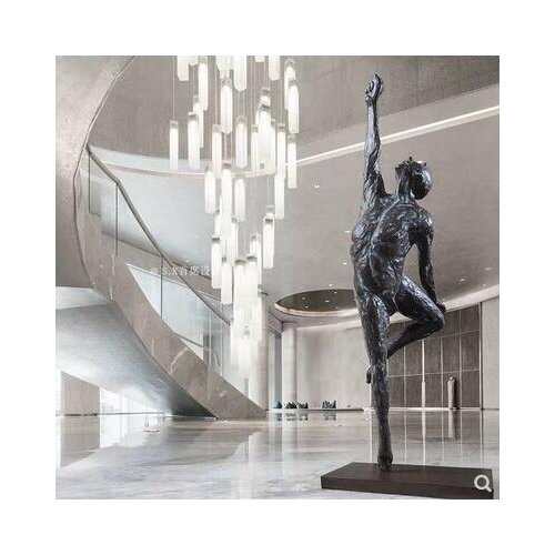 LED duplex building revolving staircase villa loft hotel lobby engineering shop decoration window designer crystal chandelier