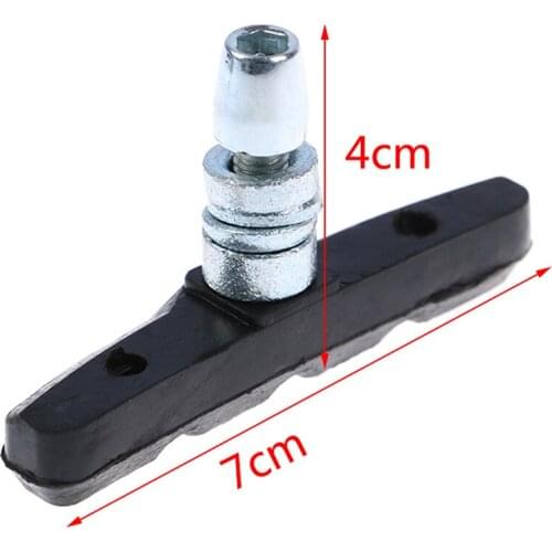 5pcs Quality V-Brake Pads MTB Mountain Bicycle Brake Shoes 70mm Threaded For Linear Pull Brakes All weathers