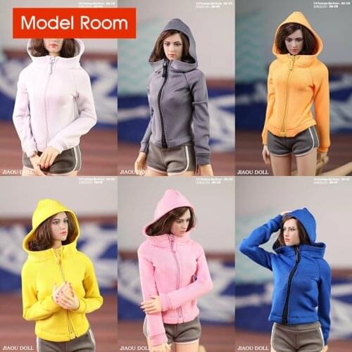 JOA-47 1/6 Female Jacket Hoodie Coat Clothes Fit 12'' Soldier Action Figure Body