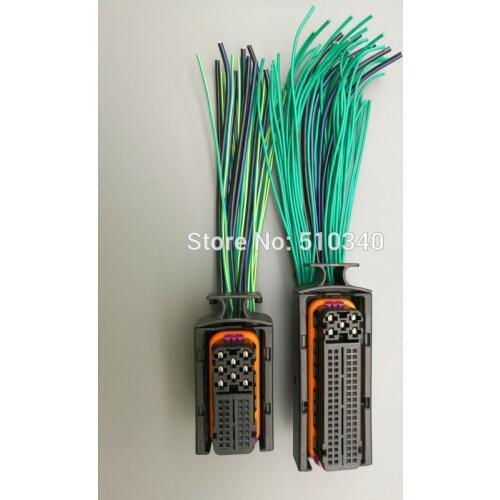 1set computer board 121Pin (81holes+40holes) plug electronic connector with harness for Volkswagen for Audi