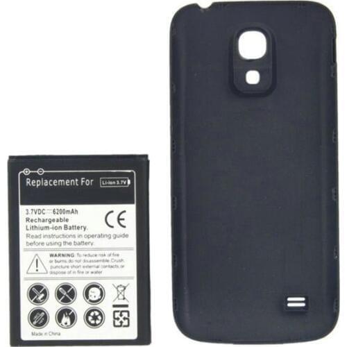 10pcs/lot 6200mAh B500BE B500AE Extended Battery + 2 Optional Color Back Cover Case For SamSung Galaxy S4 IV mini I9190