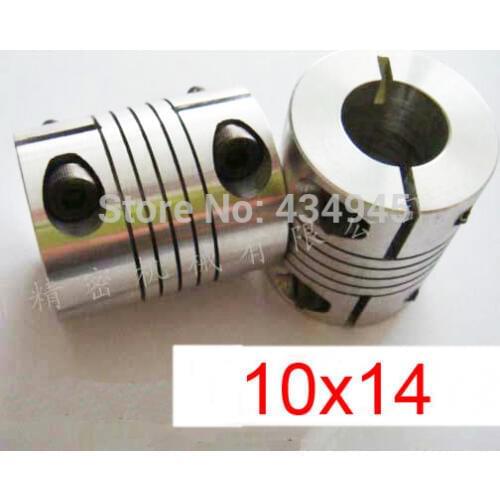 10x14 10mm 14mm Spiral coupling,Clamping coupler,Clamp shaft coupling CNC Motor rod Screw thread Winding coupling D25 L30