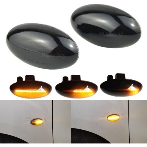 2pcs Led Dynamic Turn Signal Side Marker Light For Peugeot 307 206 207 407 107 607 1007 Partner Expert Sequential Blinker Lamp