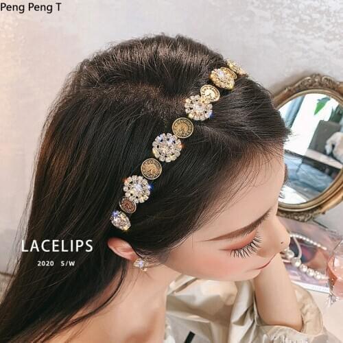 2021 Retro palace lady temperament net red hair band Banquets with Headbands