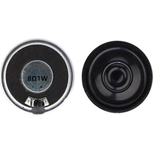 32mm 8 ohm 1W Magnetic Small Speaker Round Iron Shell Speaker DIY Stereo Loudspeaker Home Theater Accessories