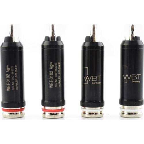 4pcs hifi audio RCA plug,WBT-0102 AG Nextgen Copper ,RCA Plugs Set of 4pcs,high quality rca plugs