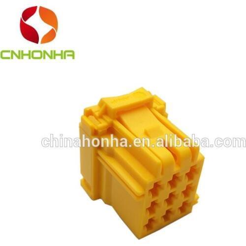 9 pin 968971-1 female electrical wire auto housing connector with terminals for AMP