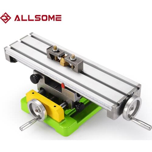 ALLSOME MINIQ BG6350 Multifunction Drill Vise Fixture Working Table Mini Precision Milling Machine Worktable HT2747