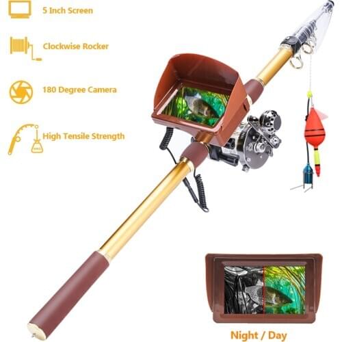 ANICCOM X5-90 Fishing Rod Cameras Finder 40m line High Quality Fish Camera Rod 8MP HD underwater Cameras Fishing Rod 90kg Pull