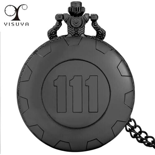 Hot Game Theme Antique Black Quartz Necklace Watch Men Women Pendant Pocket Watch 80cm Sweater Chain Dropshipping