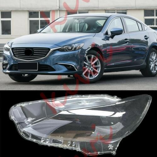 For Mazda6 Atenza 2015 2016 2017 High quality Left Side Transparent Headlight Cover + Glue Replace 1pcs