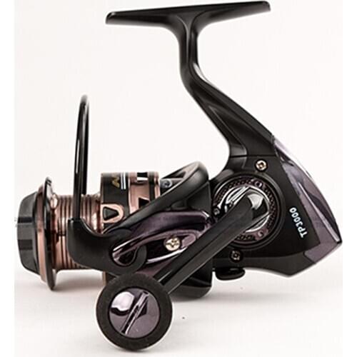 KKWEZVA Folding rocker No gap EVA grip ball 14BB + 1 Spinning Fishing Reel 2000-5000 Spinning Wheel copper Gear Ratio 5.5: 1