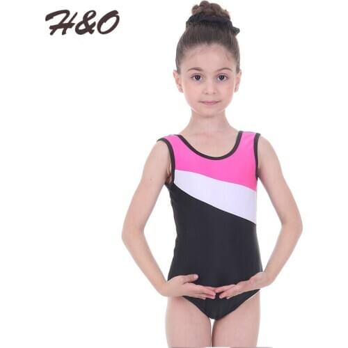 Ballet Dance Leotards for Girls Gymnastics Rombers Soft Sleeveless Red Blue White Leotard Kids Wear Spandex Costume Dancewear