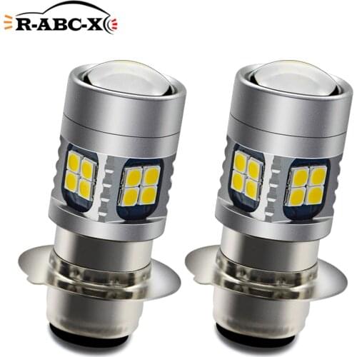 H6M P15D Motorcycle Headlight Bulb Led Motorbike 3030 High/Low Led Scooter Accessories 6-24V Motor Headlamp DRL Lights 6V 12V