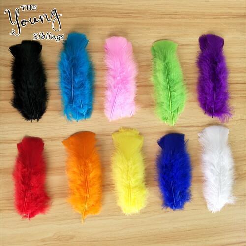 Hot sale Chicken Feather 50pcs /500pcs / lot colorful feathers 15-20cm6-8inch DIY decoration for party Supplies Accessories