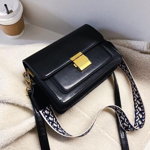 2020 Designer new handbags women fashion ultra fire retro wide shoulder strap messenger bag purse simple style Crossbody Bags