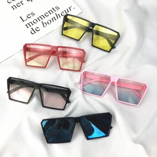 NEW Kids Sunglasses Fashion Square-shaped Gradient Eyewear Children Fashion Party Favors Supplies for Boy Girl UV400 Protection