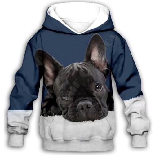 French Bulldog 3d printed Hoodies family suit tshirt zipper Pullover Kids Suit Funny Sweatshirt Tracksuit/Pant Shorts 12
