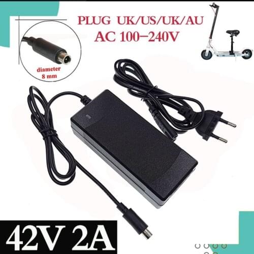 42V 2A battery chargerl 42V 2A Electric Skatebaord Adapter Scooter Charger For Xiaomi Mijia M365 Electric Scooter Bike