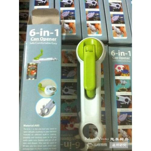 2014 NEW HOT cooking tools openers 1pcs plastic 7 in 1 multi-function opener jar opener bottle opener can opener