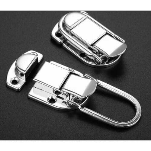 1Pc Toolbox Metal Box Toggle Latch Hasp Luggage Air Boxes Toggle Latch Hasp Guitar Musical Flight Case Button Knot Closure Latch