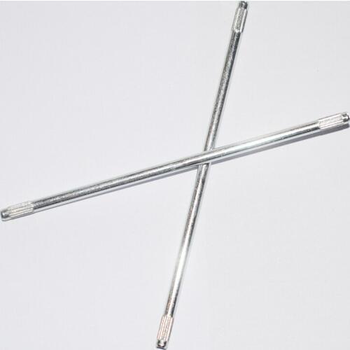 10/100pcs 2.5x75mm Roving shaft Knurled iron axle/rc car robot ship DIY toy technology model parts/baby toys/h2.5x70