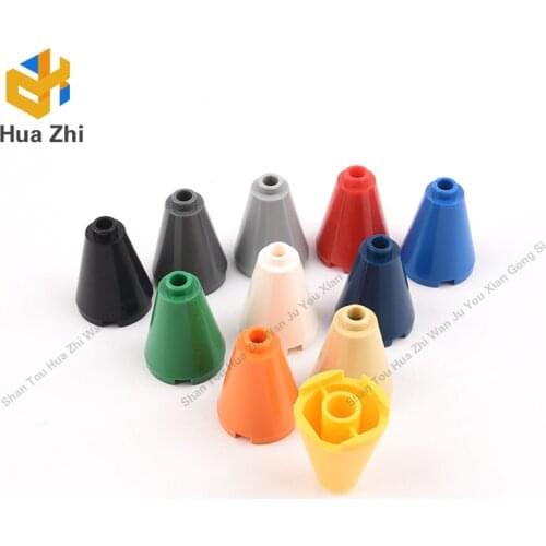 Building Blocks Parts 3942 10PCS Cone 2 x 2 x 2 with Completely Open Stud LEGOING MOCS Education