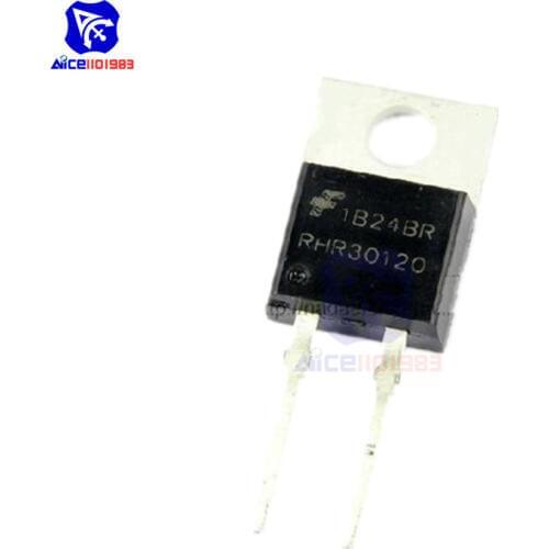 10PCS/Lot IC Chips RHRP30120 RHR30120 TO220-2 1200V Original Integrate Circuits