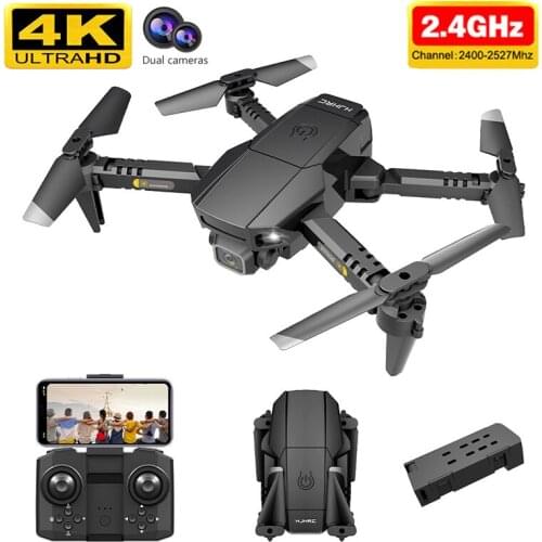 2021 Hj78 Mini Drone With 4k 1080P Hd Altitude Hold Profesional Foldable Quadcopter Wifi Fpv RC Helicopter Dron Toy Birthday
