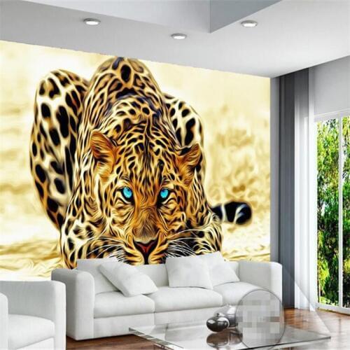 Beibehang 3d custom wallpaper home decoration wallpaper picture living room 3d wallpaper leopard animal background photo mural