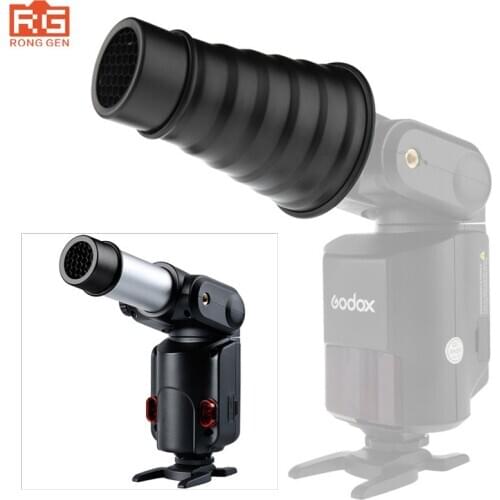Godox AD-S9 Photography Accessories Aluminum alloy Snoot with Honeycomb Grid for WITSTRO Speedlite Flash AD180 AD360 AD200