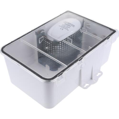 DC 12V 600GPH Marine Bilge Shower Drain Sump System Bilge Submersible Pump For RV 2271 L/Hour