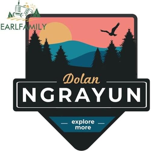 EARLFAMILY 13cm x 13cm for Adventurer Awaits Dolan Vinyl Car Wrap Decal Vehicle Car Sticker Motorcycle Surfboard Graffiti Decor