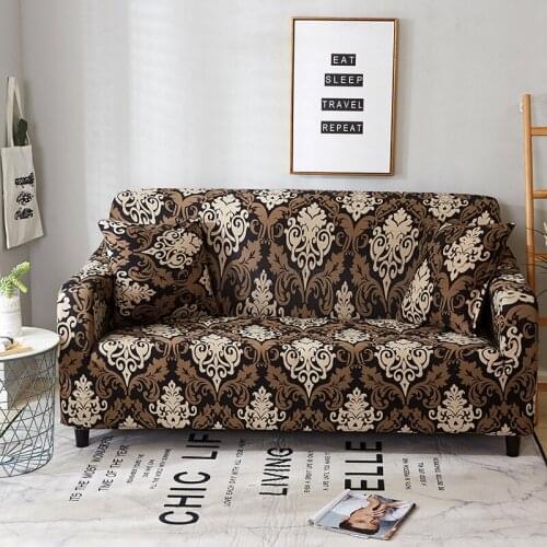 Elastic Sofa Cover Cover Cushion Full Cover Bohemian Geometric Dark Multi-size Living Room Sofa Sofa Cover